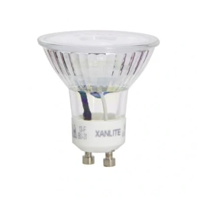 Image de Ampoule LED Spot GU10 Classique Culot Angle d&#039;éclairage 36 5,6W équivalant 50W 345 Lumens Lumière Blanc Chaud VG50S Xanlite