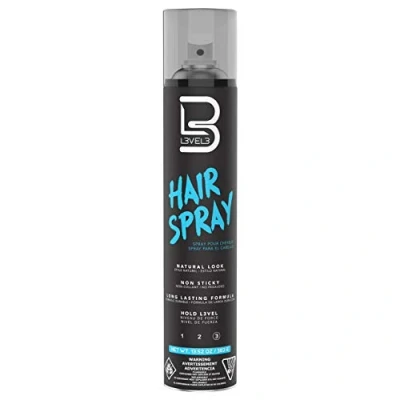 Image de Spray capillaire Level 3 Long Lasting and Strong Hold Hair Idéal pour les hommes et femmes Niveau trois Convient tous types de cheveux L3..