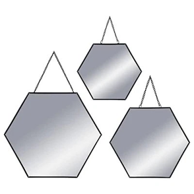 Image de Atmosphera Set de 3 miroirs Noirs