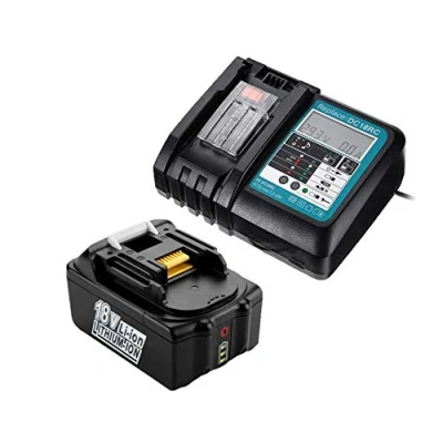 Image de Chargeur et Batterie 18V 5,0Ah pour Makita BL1830 BL1840 BL1850, Radio DMR100 DMR101 DMR102 DMR103B DMR104 DMR105 DMR106 DMR107 DMR108 DMR109 DMR110