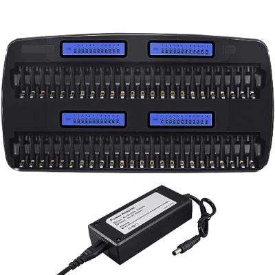 Image de Chargeur de Piles AA AAA NIMH 48 Slot Intelligent Batterie Universel Rapide LCD pour Batteries Rechargeables NI MH AA/AAA 1.2V