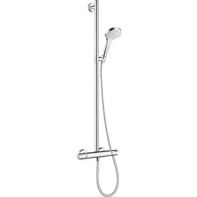 Image de hansgrohe Croma Select S SemiPipe Multi avec mitigeur thermostatique, blanc/chromé, 27247400