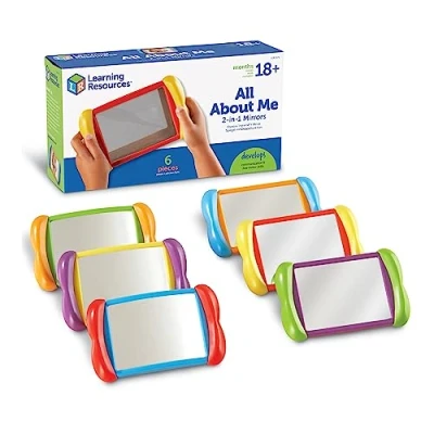 Image de Learning Resources Miroirs 2 en 1 All About Me (jeu de 6)