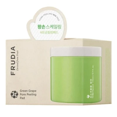 Image de WELCOS FRUDIA Lot de 70 tampons exfoliants pour le visage avec extrait GG, complexe pores tanin et anti sébum P Soin la peau coréen