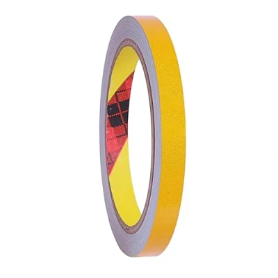 Image de INDIAN STORE 24 3M 610C Bande réfléchissante Ruban réfléchissant d&#039;avertissement de sécurité Étanche Jaune 20 mm x 10 m