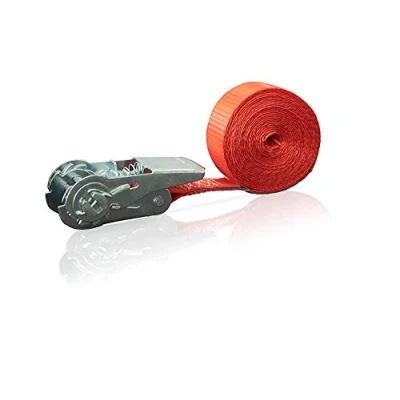 Image de Sangle d&#039;Arrimage à Cliquet en 1 Pièce Dolezych 700 daN, Longueur 4 m Rouge
