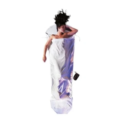 Image de Cocoon Drap sac de couchage soie blanc