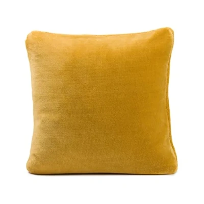 Image de Gözze Housse de Coussin Premium Cashmere Feeling, Lot 2, 500 g/m², 50 x cm Jaune moutarde