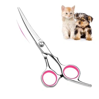 Image de FIBOUND Ciseaux Coiffure de Chien,6&quot; Toilettage Chien,Ciseaux en Acier Inoxydable,Ciseaux Chien Toilettage,Ciseaux Chien,Professionelle Haustierpflegegeräte für zu Hause