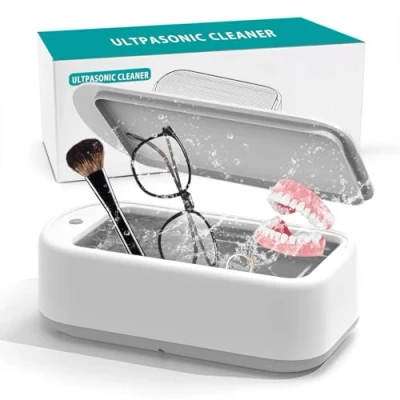 Image de ETENTOUS Nettoyeur Ultrasons 48 kHz Ultrasonic Cleaner 640 ml Lunettes 40 W de Bijoux à 360 Verres Appareil pour Dentiers