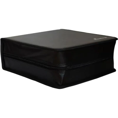 Image de Portefeuille CD/DVD MediaRange Box93 200 disques Synthétique Noir