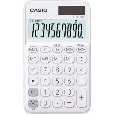Image de Casio calculatrice de poche blanc SL 310UC