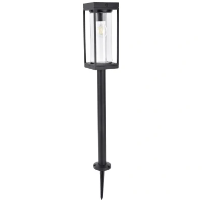 Image de LUTEC Borne lumineuse solaire Flair, capteur, piquet de terre, intensité variable