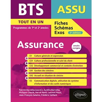 Image de BTS Assurance. Programmes des 1re et 2e années. Tout en un: Annales corrigées