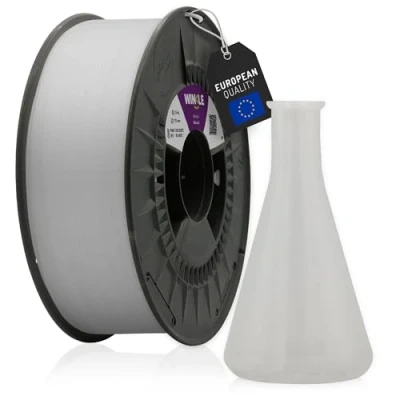 Image de WINKLE Filament PP (polypropylène) naturel pour imprimante 3D 1,75 mm 700 g Haute résistance aux chocs Bobine de