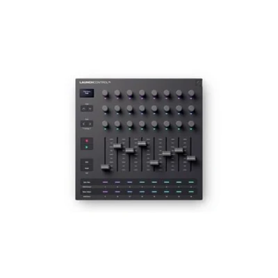 Image de Novation Launch Control XL 3 surface de contrôle et mixage MIDI alimentée en USB pour les STAN le matériel, avec 8 faders, 24 encodeurs sans fin, des entrée/sorties un bundle logiciel.