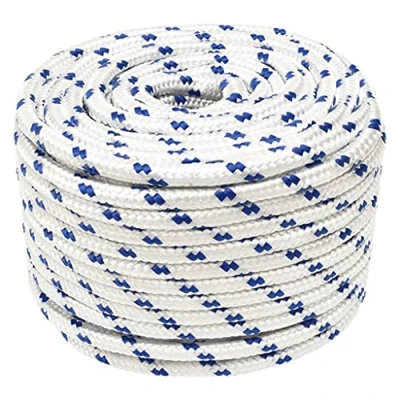 Image de vidaXL Corde de Bateau Levage Câble d&#039;Amarrage Ancrage Navire Lignes Gréement à Linge Blanc 14 mm 25 m Polypropylène