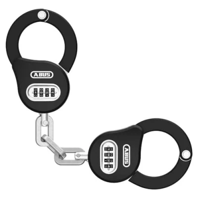 Image de ABUS Antivol manuel Chain Claw 10 pour vélo, scooter électrique et trottinette longueur 47 cm avec code chiffré noir