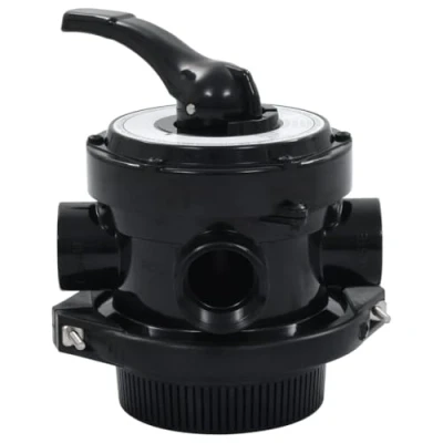 Image de vidaXL Acrylonitrile butadiène styrène (ABS) Soupape à Multi Voies pour Filtre Sable ABS 1,5&quot; 4 Montage Supérieur 6 Fonctions de Valve Piscine