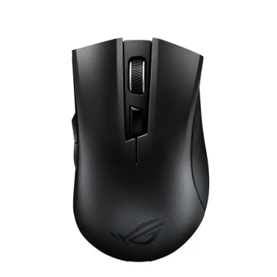 Image de ASUS ROG Strix Carry Souris gaming optique avec design ergonomique, double connectivité sans fil 1,4 GHz/ Bluetooth, capteur 7200 DPI et de socket exclusif