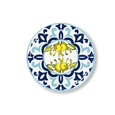 Image de Excelsa Amalfi Lot de 6 assiettes à pizza en porcelaine