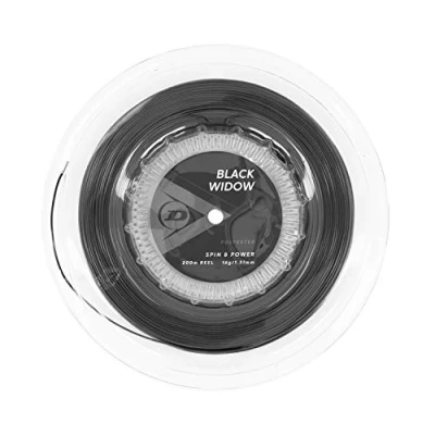Image de DUNLOP Tennis String Black Widow 200 m Reel Set 131 mm