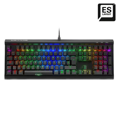 Image de Sharkoon SKILLER SGK60 clavier Jouer USB QWERTY Espagnole Noir Neuf