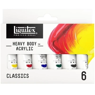 Image de Liquitex Professional Acrylique Heavy Body Set Classique 6X22ml