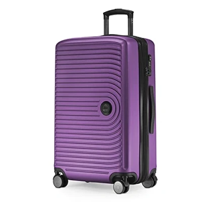 Image de Hauptstadtkoffer Mitte Valise Rigide de Taille Moyenne, TSA, 4 Roulettes, Bagage en Soute avec Extension Volume 8 Cm, 68 88 L, Aubergine