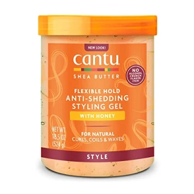 Image de CANTU Beurre de Karité Gel Coiffant Anti Perte Maintien Flexible au Miel 524g