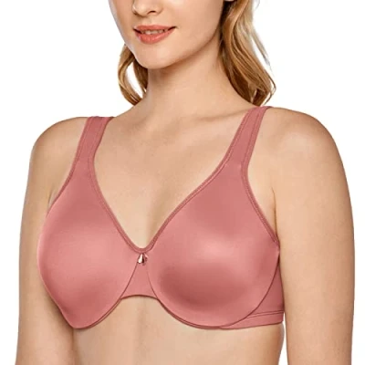 Image de DELIMIRA Femme Soutien Gorge Minimiseur Forte Poitrine Grande Taille avec Armature Non Rembourré Clou de Girofle 115F
