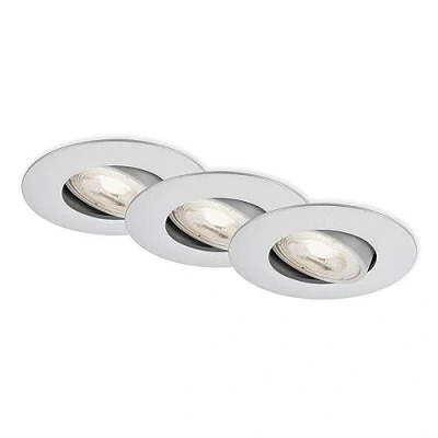 Image de Briloner Spot encastré LED 7602 x3 IP65 3 000 K chromé mat
