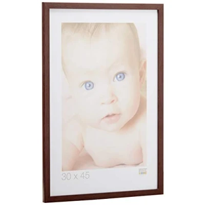 Image de Deknudt Frames S44CH4 Basic Cadre Photo Bois/MDF Brun Foncé Fin 30 x 45 cm