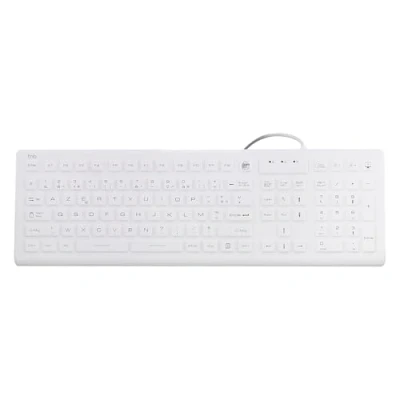 Image de Clavier Filaire Médical T&#039;nB Étanche IP68 Rétroéclairé Français AZERTY Résistant à la Poussière