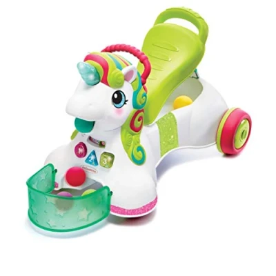 Image de Infantino Interactive Unicorn Carrier/Walker With 5 Balls 3 Sounds and Light Modes Multicoloured