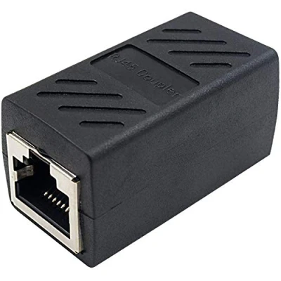 Image de Duttek RJ45 Coupleur Femelle pour Ethernet Cat 5 / 6 Câble LAN Extender Modulaire Inline