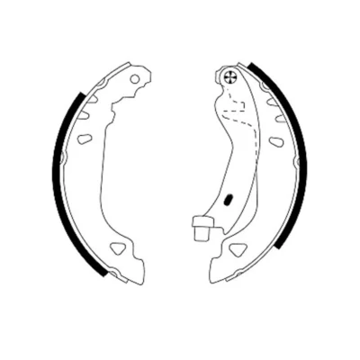 Image de TEXTAR 91049100 Mâchoires De frein 180 32 avec levier à main FIAT: Punto I 3/5 portes, Cabriolet, Tipo LANCIA: Y