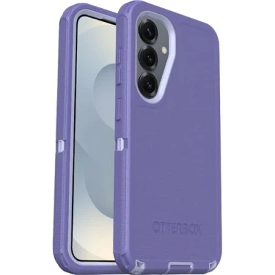 Image de Otterbox Coque Defender pour Samsung Galaxy S25, Antichoc, Anti Chute, Ultra Robuste, de Protection, supporte 7X Plus Chutes Que la Norme Militaire, Violet