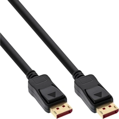 Image de InLine 17203P Câble DisplayPort 1.4 8K4K Noir contacts plaqués or 3 m