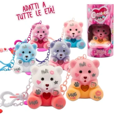Image de Giochi Preziosi Coccolotti Love&amp;Tell, 6 Ours avec Fonction d&#039;enregistrement et Porte clés Charme, Coloration aléatoire, répéter ce Que Vous Dites, Jeux Enfants 4 Ans, Animaux interactifs Jouet