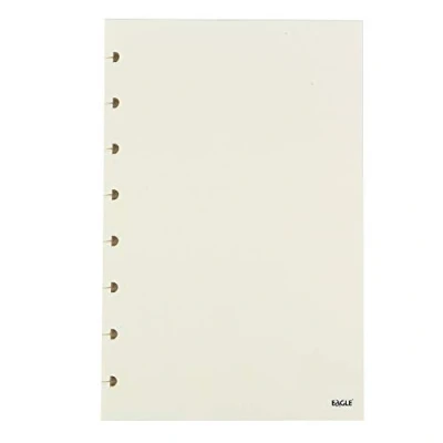 Image de Eagle Lot de 60 feuilles papier pour planning à disque perforé 8 trous avec impression des deux côtés Blank, 8,5 x 5,5 cm (Blank)