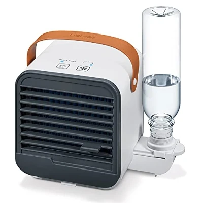 Image de Beurer LV 50 Fresh Breeze ventilateur et refroidisseur d&#039;air 2 en 1, idéal pour le bureau, petit, pratique, portable moderne, humidification refroidissement de l&#039;air par eau