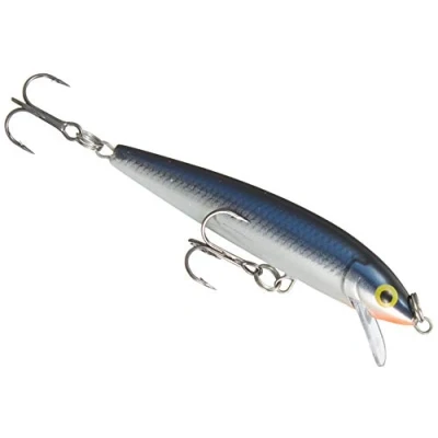 Image de Rapala Leurre de Pêche Husky Jerk Matériel avec Corps Densité Neutre d&#039;eau Douce Prof Nage 1.2 1.8m Taille 8cm / 6g Fabriqué en Estonie Silver