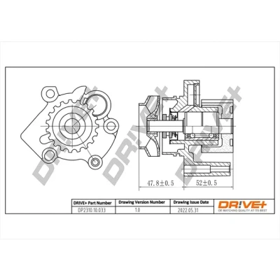 Image de Pompe à eau, refroidissement du moteur Dr!ve+ DP2310.10.033