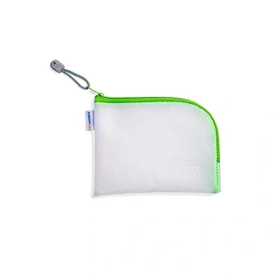 Image de HERMA 20026 Trousse de Voyage à Fermeture éclair Format A6 Transparent Vert Petite Poche Transparente avec pour la Toilette téléphone Portable, câbles