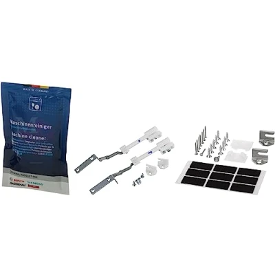 Image de Kit complet fixation porte slide sliding panneau lave vaisselle poignée compatible pour Bosch 00659216 + 1000960...