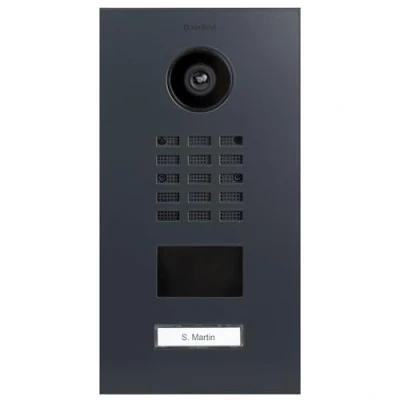 Image de Portier vidéo IP DOORBIRD D2101V RAL7016 V2 Vision nocturne Alimentation filaire Objet connecté