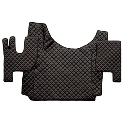 Image de F CORE ECO LEATHER Q FL14 BLACK/RED Ensemble de tapis sol Similicuir noir/rouge