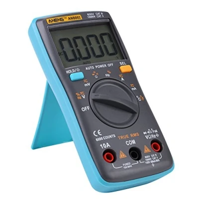Image de Multimètre Numérique True RMS avec Gestion Automatique Compteur de Courant AC/DCOhm 6000 Comptes ANENG AN8002
