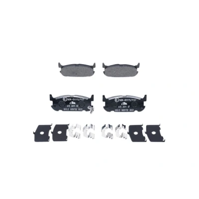 Image de ATE 13.0460 5732.2 Jeu de plaquettes frein avec indicateur d&#039;usure tôle anti bruit accessoires MAZDA: MX 5 2